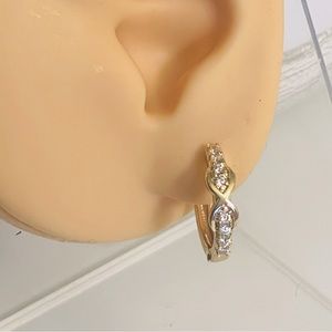 18K gold plated hoop earrings
